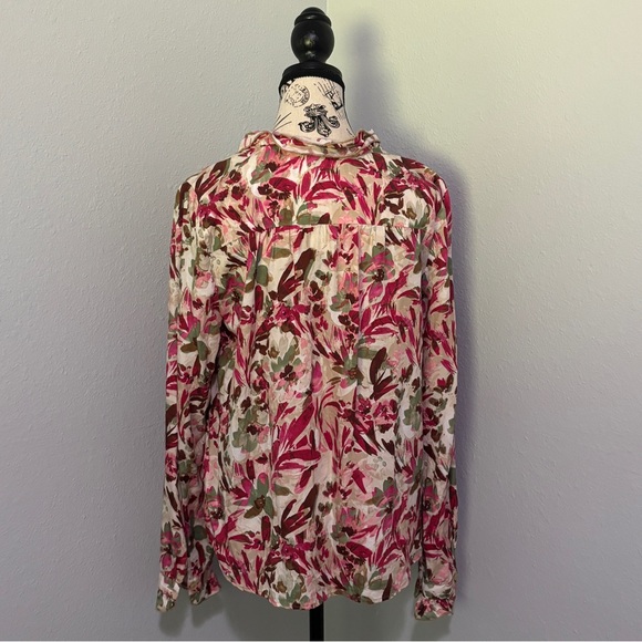 Meara Floral Long Sleeve Blouse KUT from the Kloth Medium - Picture 7 of 16